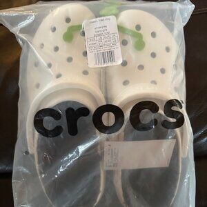 NEW Crocs Unisex Classic Lined Clog White M9 / W11 Eur 42-43